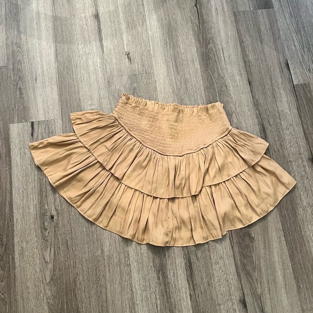Smocked Waist Flounce Skort by Mustard Seed